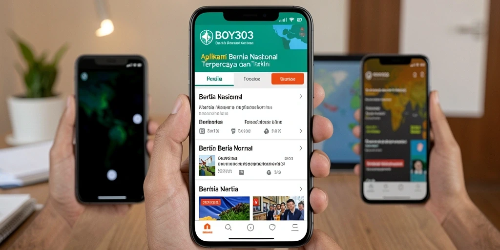 Tampilan antarmuka BOY303 yang ringkas dan informatif.