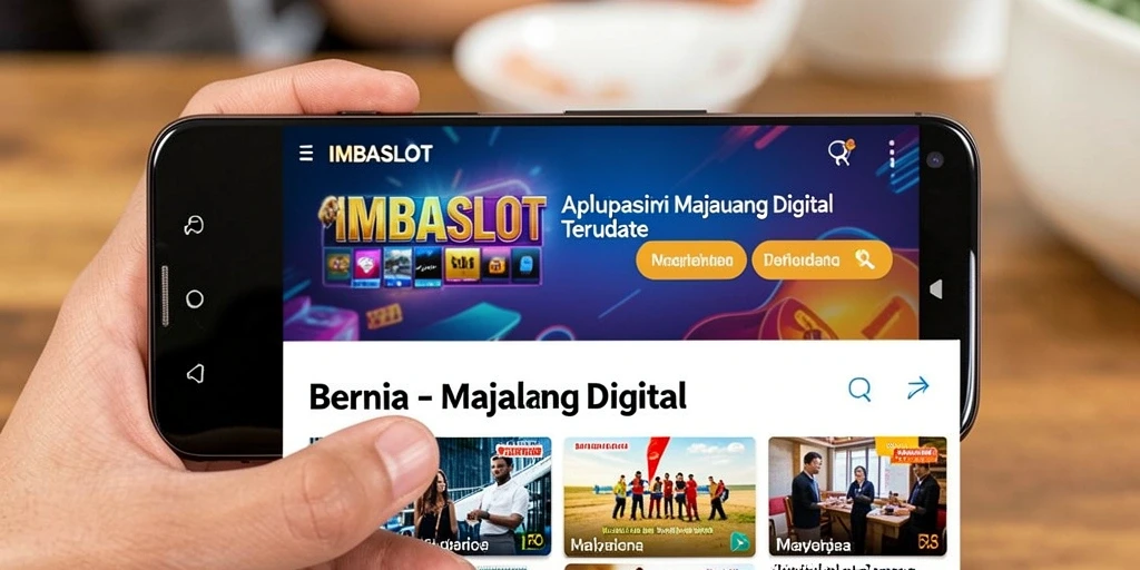 Antarmuka pengguna yang menarik dan mudah dinavigasi pada IMBASLOT.