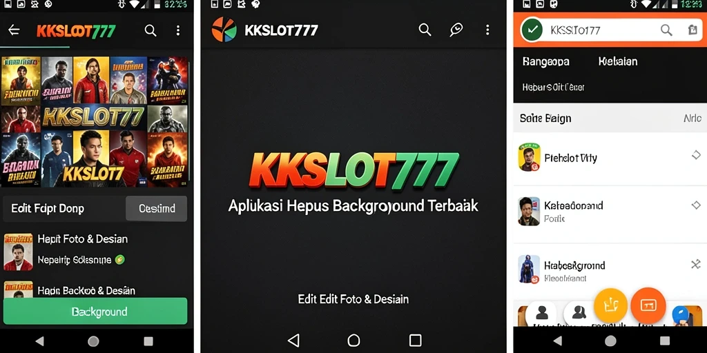 Antarmuka intuitif KKSLOT777 untuk menghapus latar belakang gambar.