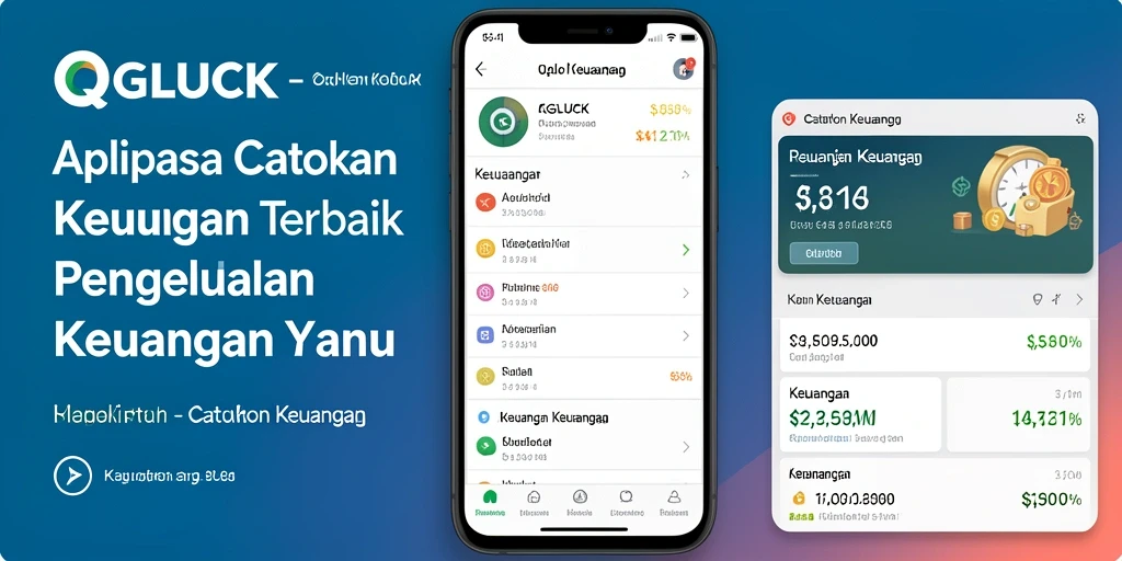 Tampilan antarmuka QGLUCK yang sederhana dan fungsional.