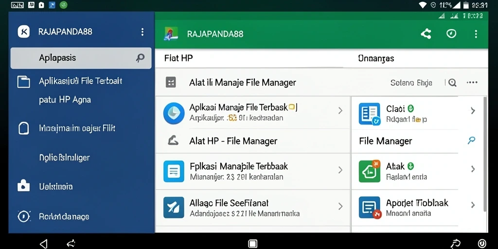 Tampilan antarmuka RAJAPANDA88 yang user-friendly dan fungsional.
