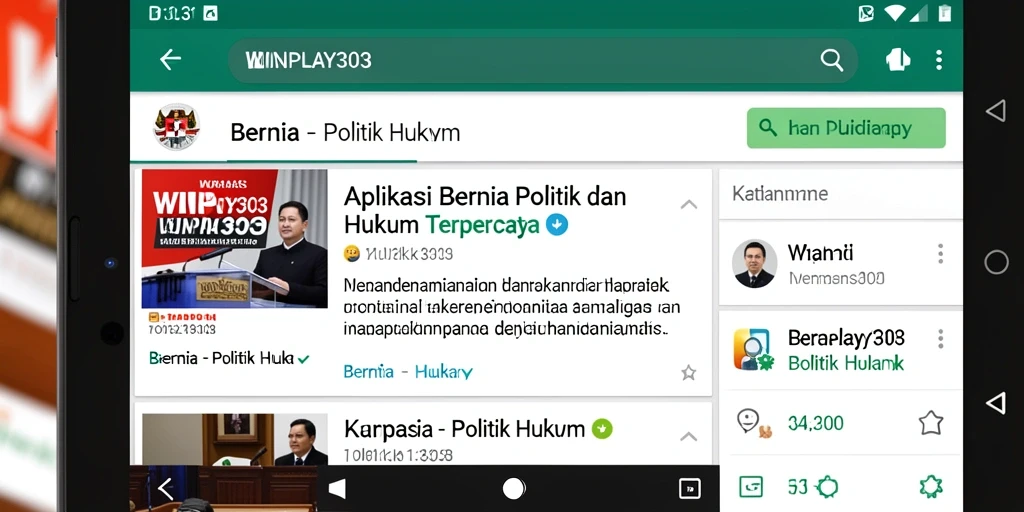 Tampilan antarmuka WINPLAY303 yang modern dan informatif.