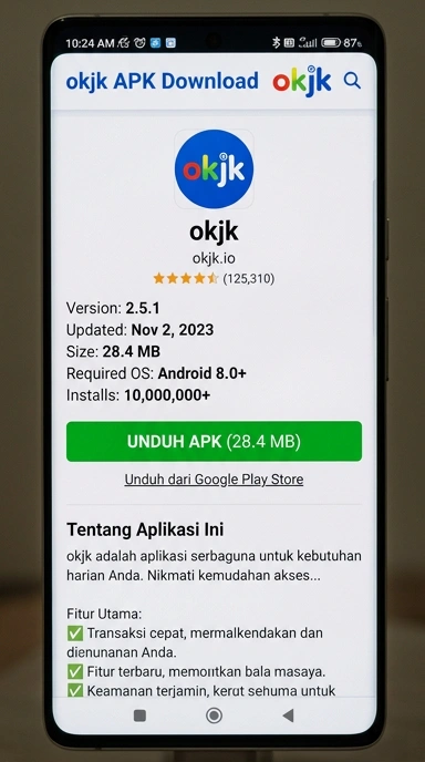 Unduh dan Instal APK okjk untuk Android di Indonesia