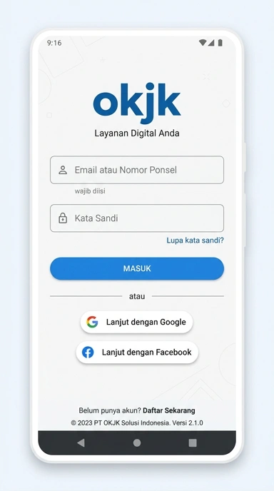 Cara Mudah Masuk Akun Okjk untuk Pengguna Android